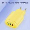 thumbnail image 4 of 3-port USB Charging Head Macaron Color Matching Charging Head Portable USB Charging Head, 4 of 5