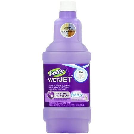 Swiffer Wetjet Hardwood Floor Mopping and Cleaning Solution Refills, Lavender Vanilla Comfort Scent, 42 Oz, 2
