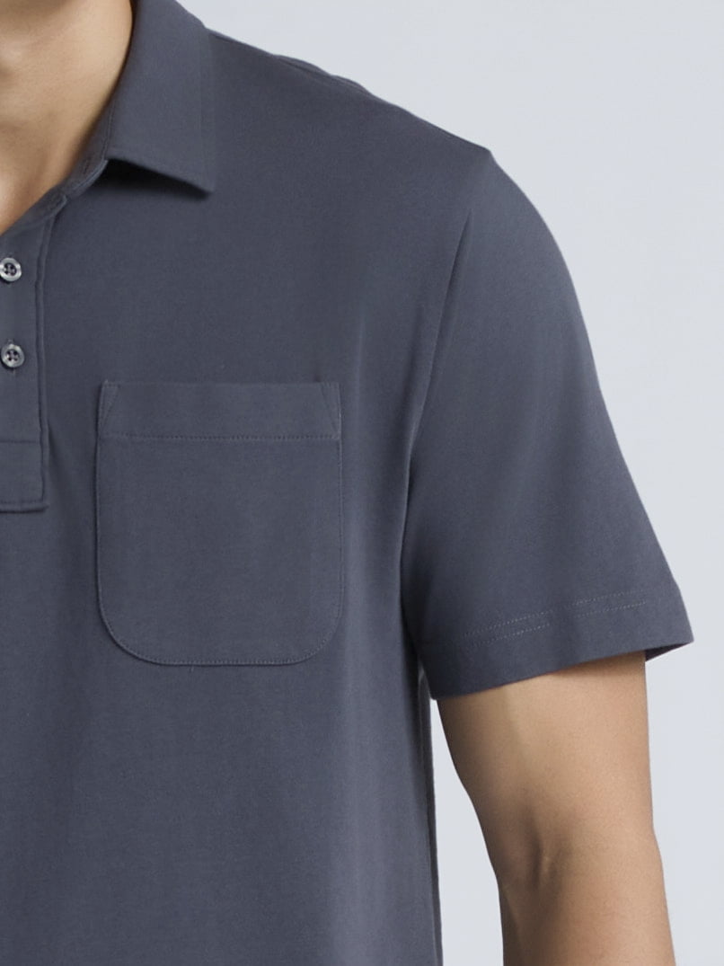 George Men's & Big Men's 2-Pack Short Sleeve Jersey Polo with Pocket, Sizes S-3XL