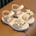 thumbnail image 5 of Toddler Girls Sandals Summer Vacation Open Toe Shoes for Kids Size 3-3.5T, 5 of 6
