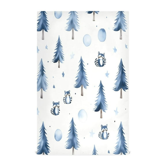 Winter Decorative Waffle Towel Kitchen Dishcloth 28x18in Multi-Use Tea Towel