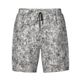 thumbnail image 4 of Lsque Mens Swim Trunks Silver Glitter Pattern - Bathing Suit Compression Liner - Beach Swim Shorts Swimwear - (S-3XL) - Stretch Quick Dry -3X-Large, 4 of 9