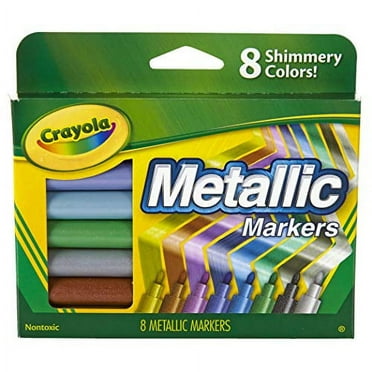 Crayola Metallic Markers, 8 Count, 2 Pack