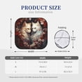 thumbnail image 3 of Balery Flower Cat Couple Parasol para parabrisas de coche de 2 piezas | Parasol plegable para parabrisas delantero de coche para la mayoría de sedanes-Large, 3 of 6