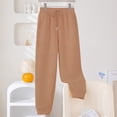 thumbnail image 2 of Timegard Womens Sweatpants Elastic High Waist Cinch Bottom Pants Drawstring Sports Athletic Trousers with Pockets, 2 of 5