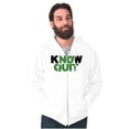 thumbnail image 5 of Know Quit Motivation Workout Exercise Zip Up Hoodie Men's Women's Brisco Brands M, 5 of 6