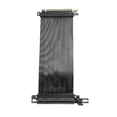 thumbnail image 1 of PCIE 5.0 X16 Riser Cable 90° Right Angle GPU Graphics Card Extension PCI-E 5.0 Gen5 64GB/S Cable 20cm,1 * PCIE 5.0 X16 Extension Cable,Black, 1 of 7
