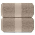 thumbnail image 2 of Toallas de baño blancas clásicas de lujo, 100% algodón, 650 g/m², 2 of 7