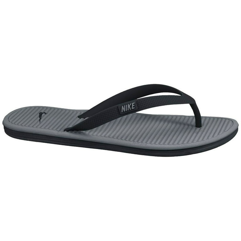 verbinding verbroken Moreel onderwijs camouflage Nike Solarsoft Thong II Black/Grey Men's Sandals Flip Flops Size 13 -  Walmart.com