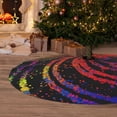 thumbnail image 6 of Pofeuu A Bright Abstract Print Christmas Tree Skirt, Merry Christmas Skirt Xmas Tree Ornaments for Xmas Holiday Party Decorations-30", 6 of 7