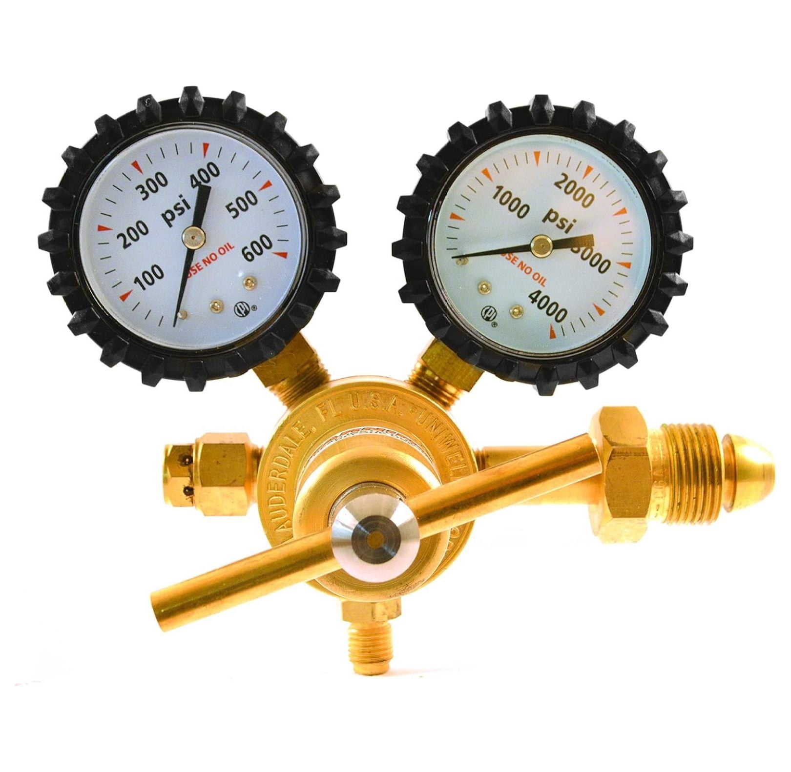 RHP400 Nitrogen Regulator with 0-400 PSI Delivery Pressure, CGA580 Inlet Connection and 1/4-Inch Male Flare Outlet Connection