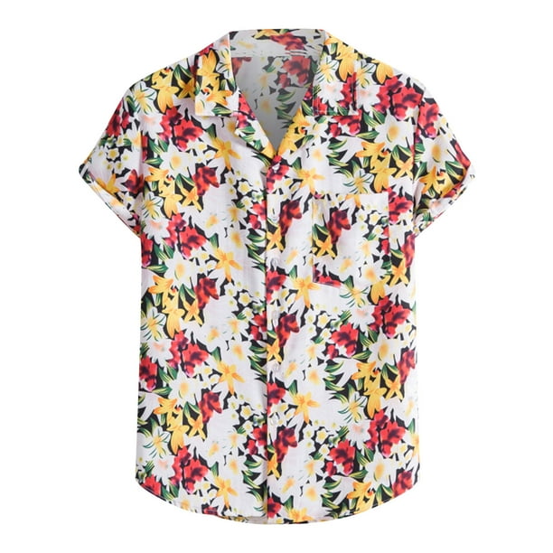 Camiseta de manga corta con un solo pecho, informal y cómoda, a la moda para hombre Pompotops oipoqjl43903