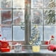 thumbnail image 5 of Adornos de plástico para árbol de Navidad con purpurina y estrella | Dulce adorno navideño con forma de pirámide | Centro de mesa festivo para fiestas en casa u oficina, 5 of 6