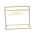 thumbnail image 4 of 1/6 Dollhouse Clothing Rack W/ 5 Clothes Hanger Clothing Hanging Garment Rack Holder Clothes Hanger Doll Dress Rack for Living Room Golden, 4 of 8