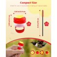 thumbnail image 2 of 4 Pcs Hand Held Hummingbird Feeders with Cleaning Brushes, Mini Flower Handheld Hummingbird Feeders for Outdoors, Plastic Hummingbird Ring Feeders, Hummingbird Hand Feeders, Wild Bird Feeders, 2 of 7