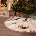 thumbnail image 5 of Sikiie Beagle Dog On Brown Nativity Christmas Tree Skirt, Jesus Christian Winter Holiday Tree Mat Decoration(30-48IN), 5 of 6