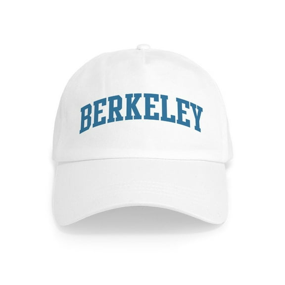 CafePress - Berkeley (Blue) Cap - Adjustable 100% Brushed Unisex Casual Cotton Baseball Cap, Beige, 1