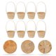 thumbnail image 3 of 8Pcs Bamboo Woven Fruit Storage Basket Outdoor Basket Handmade Flower Baskets, 3 of 4