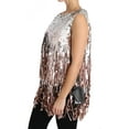 thumbnail image 6 of Dolce  Gabbana Golden Pink Sequined Fringe Tank Top, 6 of 6