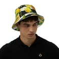 thumbnail image 4 of Xecao Orange and Lemon Print Men and Women Night Reflective Hat Runner Cap Visor Bucket Hat Boonie Cap, 4 of 6
