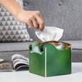 thumbnail image 6 of Rocae Tree Frog Sitting On Sunflowes for High-grade Leather Tissue Box,Office Tissue Box,Tissue Box Cover Square 5.2×5.2×5.2, 6 of 7
