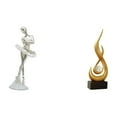 thumbnail image 1 of Figura de chica bailarina moderna con forma de llama, escultura artística abstracta creativa para dormitorio, sala de estar, oficina, adorno de escrit, 1 of 8