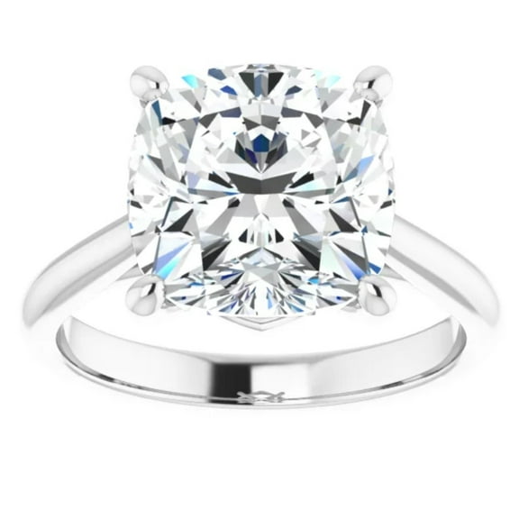 Cushion Cut 2 Carat Lab Grown Diamond Engagement Ring 14k Gold