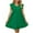 Green, variant on Efsteb Dresses for Women 2025 Crew Neck Ruched Loose Dress Sundresses Loose Comfy Fashion Sleeveless Classic Solid Color Casual Sundresses for Women (Green,XXL)