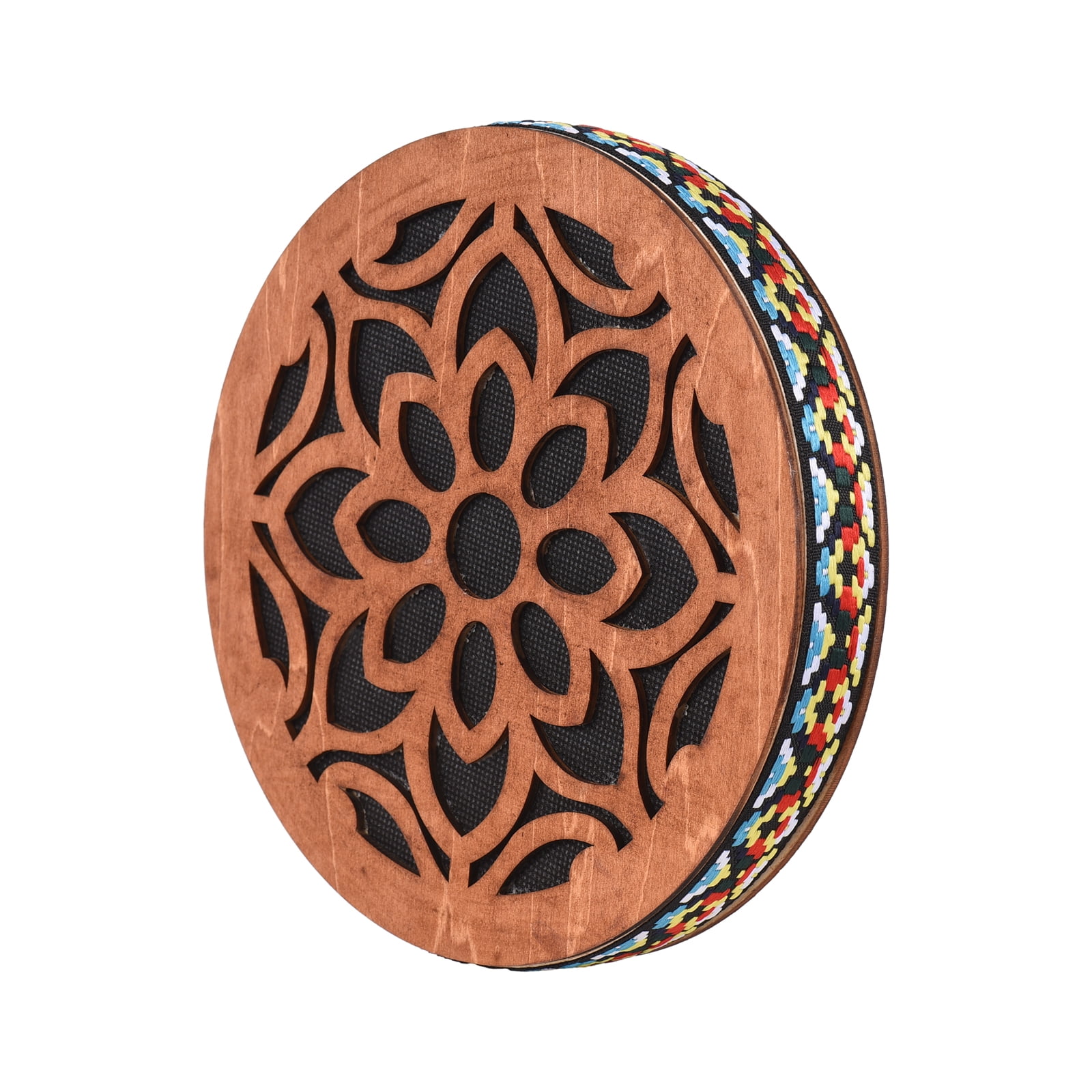 Nishore Snare drum,Drum Ethnic Percussion Sound Therapy Water Ethnic Percussion Onomatopoeic Sound Birch Wooden Hand Drum Ocean Drum Birch Wooden Drum Onomatopoeic Portable Huiop