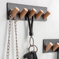 thumbnail image 3 of Gancho De Troncos Sin Perforaciones Gancho De Abrigo De Porche Colgador De Pared Tienda De Ropa Colgador De Pared Gancho De Abrigo De Madera Para El Dormitorio Del Hogar Del Hotel Minnieouse TO004188-00, 3 of 7