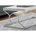 thumbnail image 4 of Coffee Table Accent Cocktail Living Room 44"L Metal Glossy White, 4 of 5