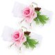 thumbnail image 1 of Flor de muñeca para dama de honor, 2 piezas de dama de honor, muñeca de seda, flor, accesorios de boda, claridad notable, 1 of 9