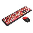 thumbnail image 3 of Juego de teclado y ratón inalámbricos de 2,4 G, 110 teclas, accesorio para ordenador, color negro, 3 of 15