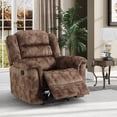 thumbnail image 3 of Bonzy Home Fabric Manual Recliner Chair — Modern Single-Seat Recliner with Padded Armrests & Backrest for Living Room & Bedroom, 3 of 7