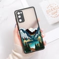 thumbnail image 1 of Funda de paisaje para Samsung S21 FE, Galaxy S23 Ultra S22 S20 FE S22 Plus S10 Plus S21FE, Fundas transparentes mate duras Fivean unisex, 1 of 2