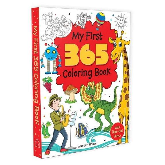 My First 365 Coloring Book: Jumbo Coloring Book for Kids (with Tear Out Sheets), (Paperback)