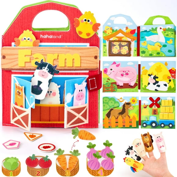Animales de granja de Busy Board hahaland para niños pequeños de 1 a 3 años