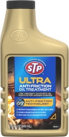 STP Ultra Anti-Friction Oil Treatment Engine Oil Additive with Oil Change Wipes, 2-Piece Bundle