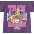 thumbnail image 3 of Barbie - Team Barbie Soccer - Girls Fitted Short Sleeve Graphic T-Shirt, 3 of 5