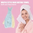 thumbnail image 3 of Unique Bargains Teenager Hair Drying Towel Dry Cap Towel Cap Quick Drying Lightweight Strong Absorbent Blue, 3 of 8