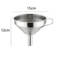 thumbnail image 2 of Embudo de acero inoxidable 304 embudo de vino cocina hogar filtro residuo Adepaton CPB-US-PSF67-6, 2 of 5