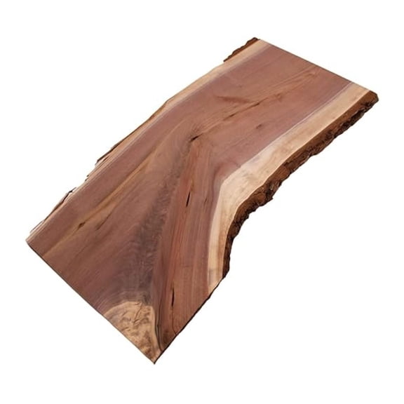 Live Edge Walnut Slab (1'' Thick x 4''-8'' Wide x 18'' Long). Perfect for Cutting Boards, Cheese Boards, Charcuterie Boards, and Many DIY Projects, 1'' x 4''-8'' x 18''