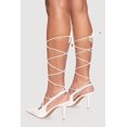 thumbnail image 3 of Women's Strappy Lace Up Pointed Toe Stiletto Heels, 3 of 3