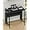 Black, variant on 31.5" Modern Folding Computer Desk with Power Outlets, Wheels, Storage, Perfect for Small Spaces Black