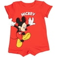 thumbnail image 2 of Disney Mickey Mouse Romper and Reversible Sun Hat Set Mickey Red, 2 of 10