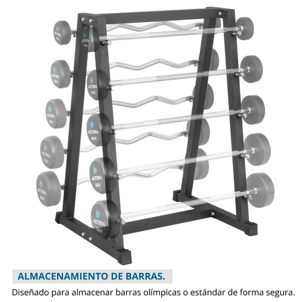 Rack Precio De Barras Para Pesas Rack Para 10 Barras Olimpicas Altera  RBO0518 Organizador De Pesas Y Barras GYM