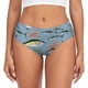 thumbnail image 1 of Fotbe Various Wild Sea Fish Calzones Estampados para Mujer – Ropa Interior de Algodón, Cómoda, Suave y Elástica-3X-Large, 1 of 6