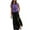 Purple, variant on Lolmot Wedding Guest Dresses for Women,Sleeveless Round Neck Loose Dress Patchwork Solid Color Fork Opening Side Slit Dress Fitted Maxi Dresses