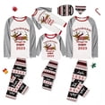 thumbnail image 1 of Pijamas familiares a juego de Navidad, conjunto de pijama de Dachshund a través de la nieve, Tops rojos, pantalones de reno, 2023, 1 of 3