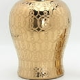 thumbnail image 5 of Traditional Ceramic Ginger Jar Flower Pot Flower Plants Holder Temple Jar Flower Vase for Home Table Centerpieces Countertop Party Decor , Gold, 5 of 11